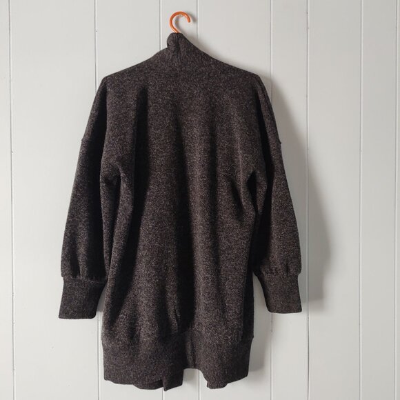 Gap Charcoal Grey Open Front Long Oversized Cardigan - Picture 2 of 7